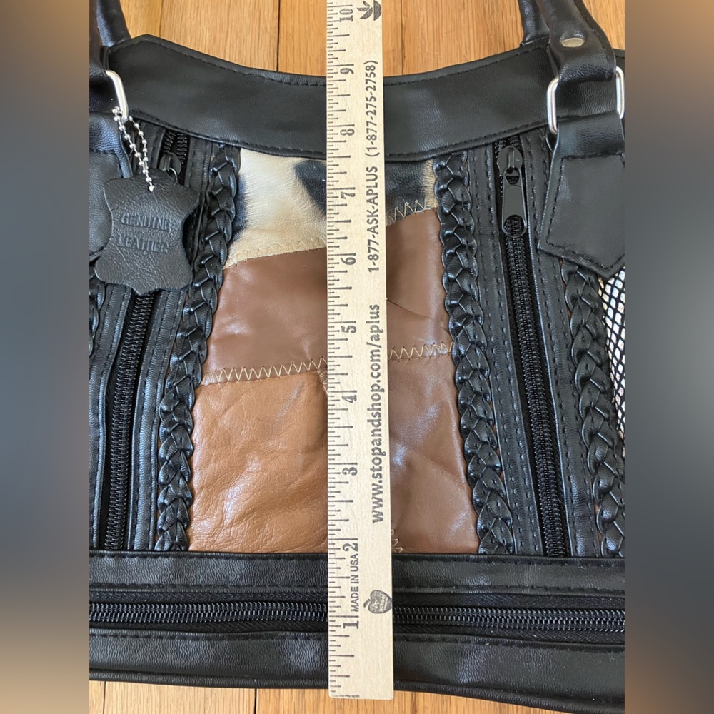 Patchwork Leather Handbag - image 8